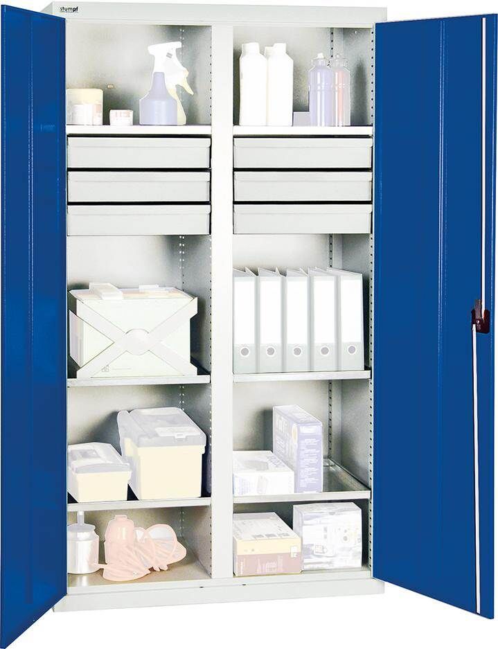Stumpf Werkzeugschrank S2000 1800x1000x500mm 6 Fachböden 6 Schubladen Produktbild Stumpf Werkzeugschrank S2000 1800x1000x500mm 6 Fachböden 6 Schubladen