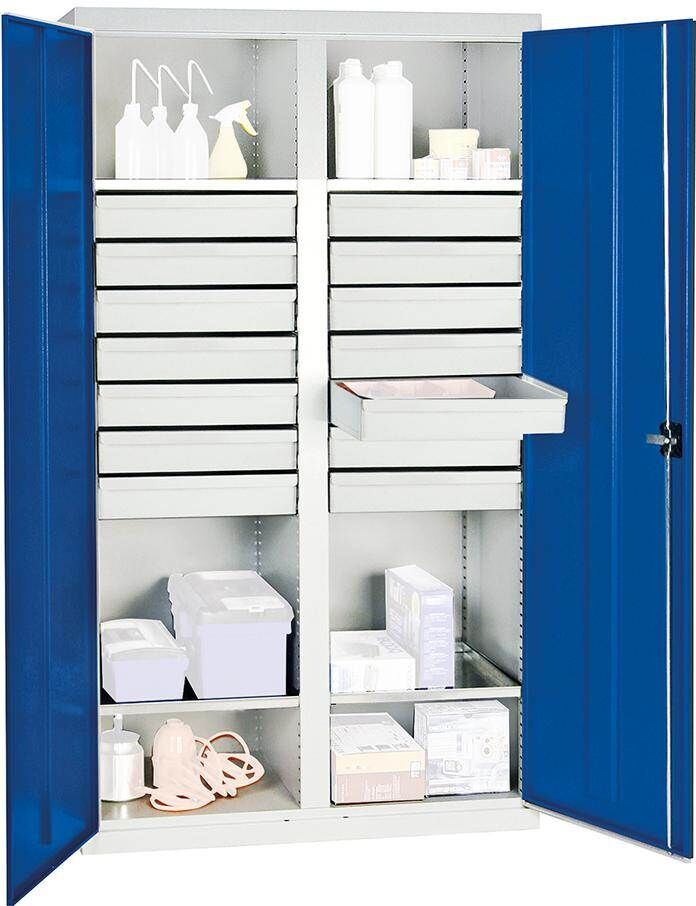 Stumpf Werkzeugschrank S2000 1800x1000x500mm 4 Fachböden 14 Schubladen Produktbild Stumpf Werkzeugschrank S2000 1800x1000x500mm 4 Fachböden 14 Schubladen