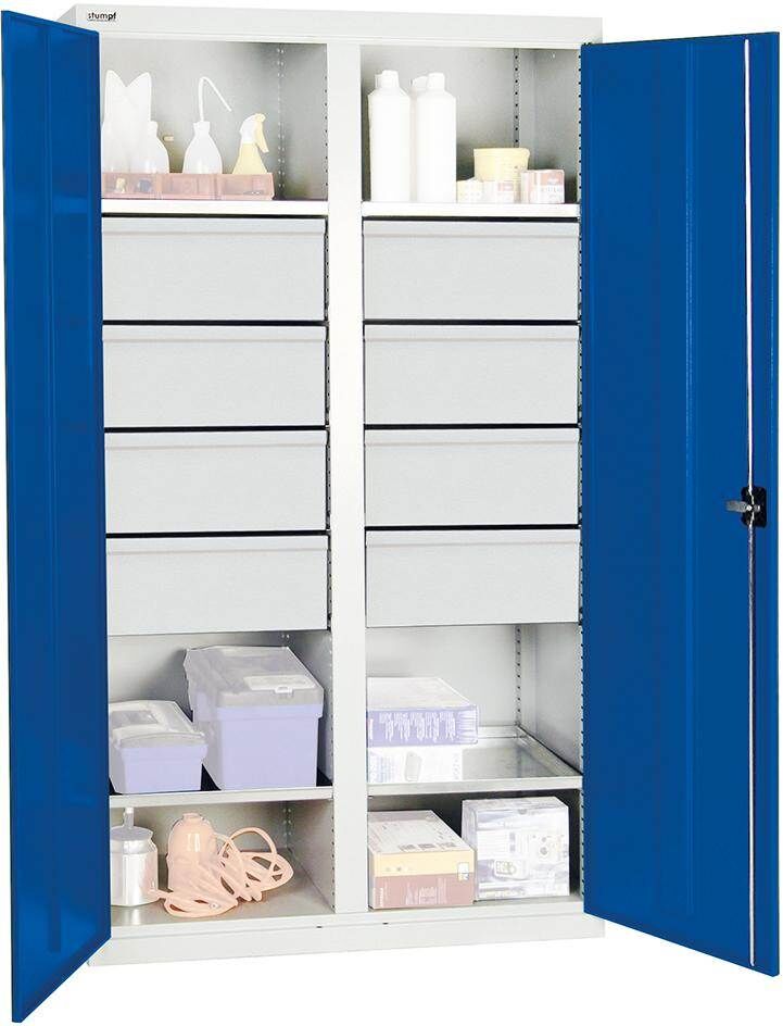 Stumpf Werkzeugschrank S2000 Mitteltrennwand 4 Fachböden 6 Schubladen Produktbild Stumpf Werkzeugschrank S2000 Mitteltrennwand 4 Fachböden 6 Schubladen