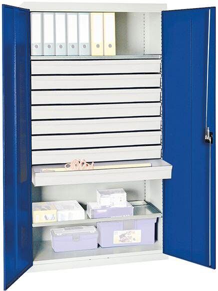 Stumpf Werkzeugschrank S2000 2 Fachböden 8 Schubladen Traglast 35 kg Produktbild Stumpf Werkzeugschrank S2000 2 Fachböden 8 Schubladen Traglast 35 kg