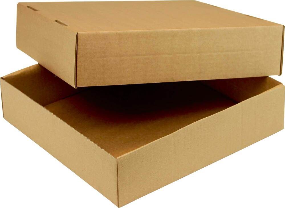 Trans-pak Stülpdeckelkarton braun 335 x 230 x 45 mm C4 2-teilig Produktbild Trans-pak Stülpdeckelkarton braun 335 x 230 x 45 mm C4 2-teilig