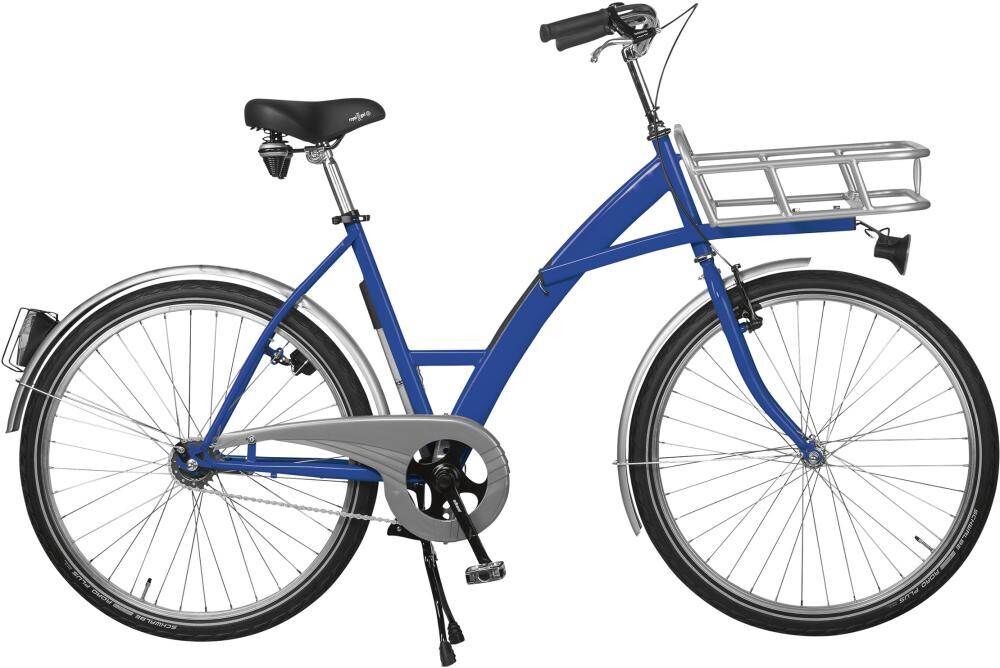 Lindner Transportfahrrad Modus blau Schaltung mit Beleuchtung und Lastenträger Produktbild Lindner Transportfahrrad Modus blau Schaltung mit Beleuchtung und Lastenträger
