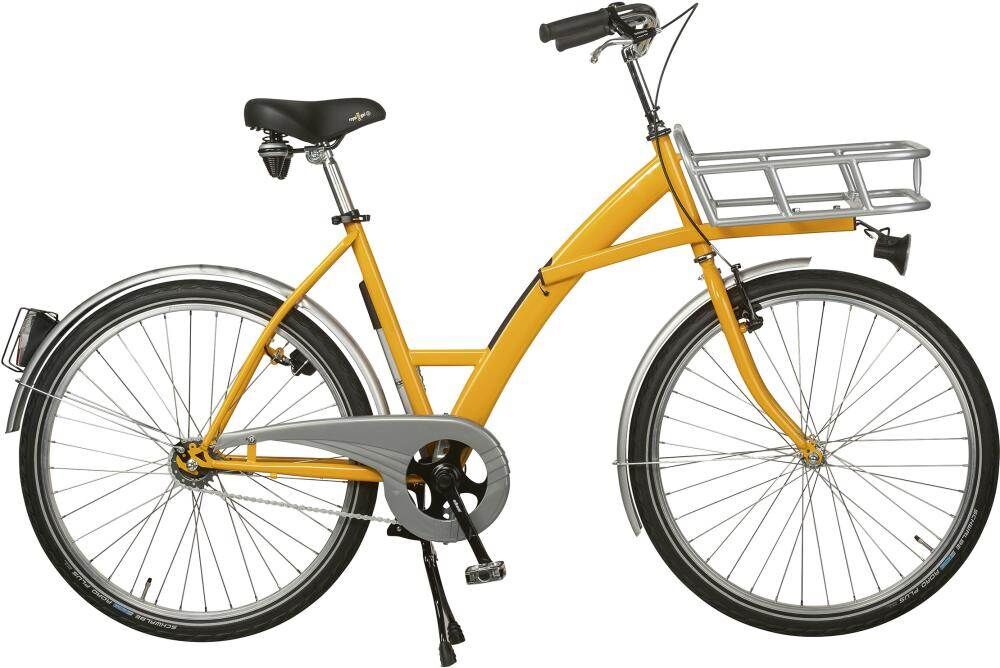 Lindner Transportfahrrad Modus gelb mit Beleuchtung und Lastenträger 30kg Produktbild Lindner Transportfahrrad Modus gelb mit Beleuchtung und Lastenträger 30kg