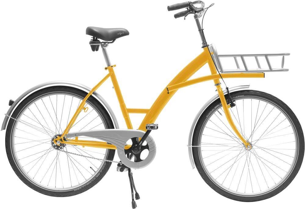 Lindner Transportfahrrad Modus gelb mit Lastenträger 30kg Produktbild Lindner Transportfahrrad Modus gelb mit Lastenträger 30kg