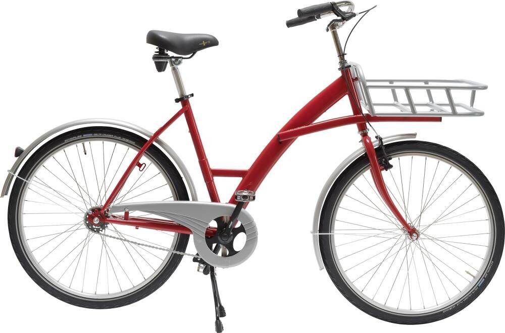 Lindner Transportfahrrad Modus rot mit Lastenträger 30kg Produktbild Lindner Transportfahrrad Modus rot mit Lastenträger 30kg