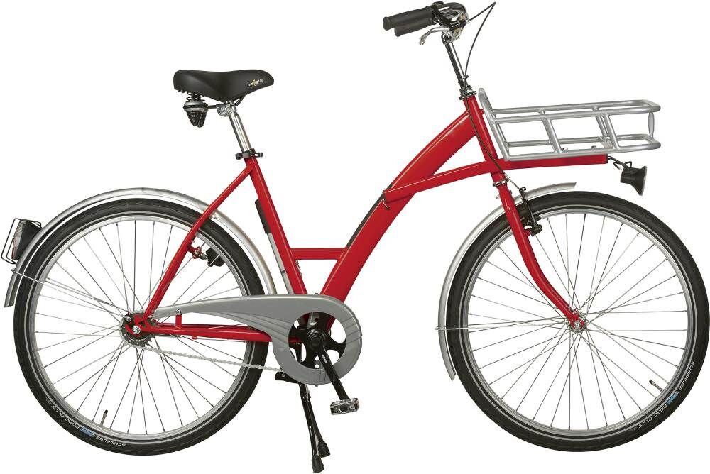 Lindner Transportfahrrad Modus rot Schaltung mit Beleuchtung und Lastenträger Produktbild Lindner Transportfahrrad Modus rot Schaltung mit Beleuchtung und Lastenträger