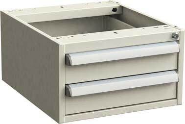 Treston Schubladenblock 45 26 ESD 450x520x260mm hellgrau RAL 7035 2x100mm Produktbild Treston Schubladenblock 45 26 ESD 450x520x260mm hellgrau RAL 7035 2x100mm