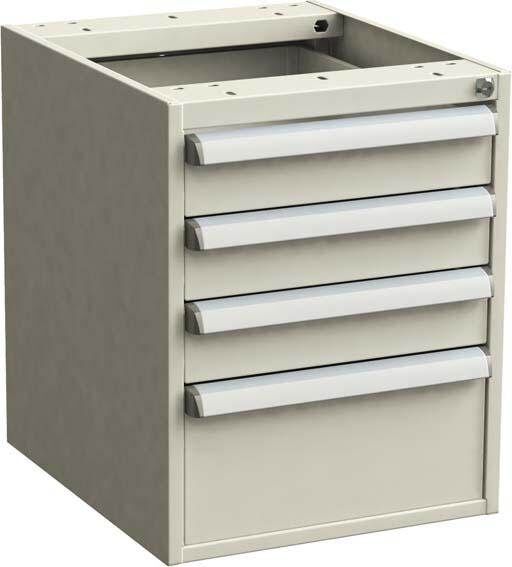 Treston Schubladenblock 45 56 ESD 450x520x560mm hellgrau RAL 7035 3x100mm Produktbild Treston Schubladenblock 45 56 ESD 450x520x560mm hellgrau RAL 7035 3x100mm