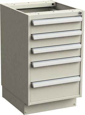 Treston Schubladenblock 45 66 ESD 450x520x760mm hellgrau RAL 7035 3x100mm Produktbild Treston Schubladenblock 45 66 ESD 450x520x760mm hellgrau RAL 7035 3x100mm