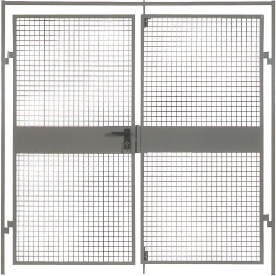 TTS Doppelflügeltür Drahttrennwandsystem Vario 2550 x 2200 mm Produktbild TTS Doppelflügeltür Drahttrennwandsystem Vario 2550 x 2200 mm
