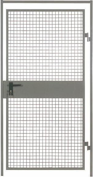TTS Einzeltür Trennwandsystem Vario BxH 1000x2200 mm RAL 5010 Drahtgitter Produktbild TTS Einzeltür Trennwandsystem Vario BxH 1000x2200 mm RAL 5010 Drahtgitter