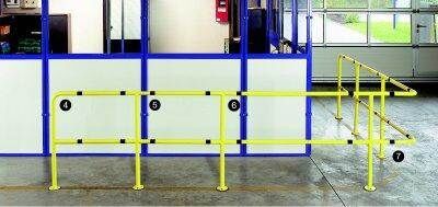 TTS Schutzgeländer 90 Grad Bogen 200x200mm Durchmesser 42mm Produktbild TTS Schutzgeländer 90 Grad Bogen 200x200mm Durchmesser 42mm