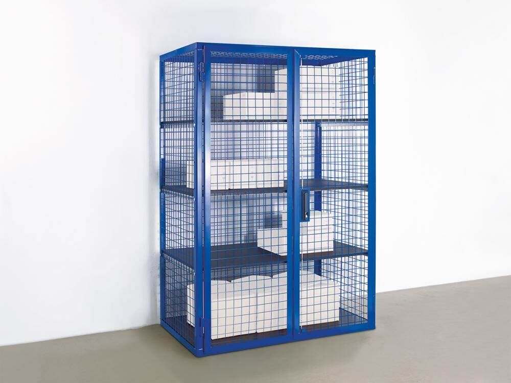 TTS Lagerbox indoor RAL 5002 1250 x 800 x 1850 mm Produktbild TTS Lagerbox indoor RAL 5002 1250 x 800 x 1850 mm