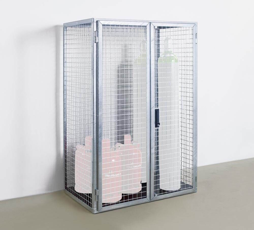 TTS Lagerbox outdoor feuerverzinkt 1250 x 800 x 1970 mm Produktbild TTS Lagerbox outdoor feuerverzinkt 1250 x 800 x 1970 mm