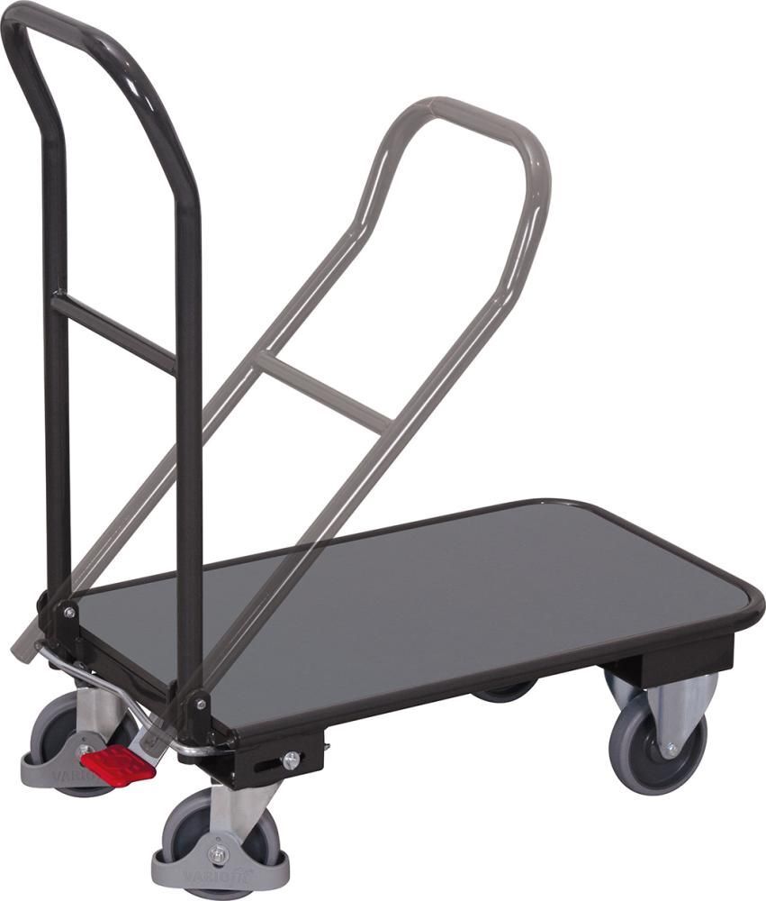 VARIOfit Klappbügelwagen 815 x 450 x 940 mm RAL 7016 sw 450.802 AG Produktbild VARIOfit Klappbügelwagen 815 x 450 x 940 mm RAL 7016 sw 450.802 AG