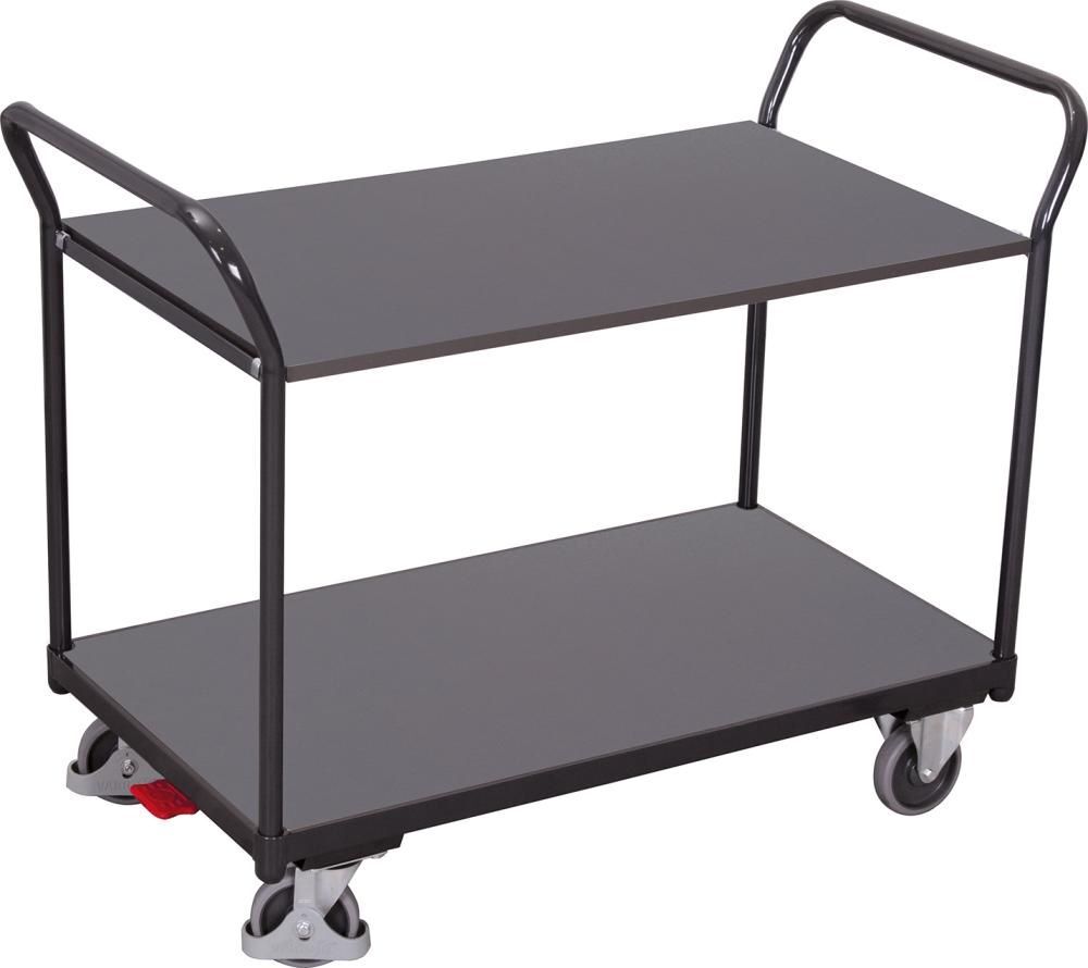 VARIOfit Tischwagen 2 Ladeflächen mit 1000 x 600 mm sw 600.502 AG VARIOfit Tischwagen 2 Ladeflächen mit 1000 x 600 mm sw 600.502 AG