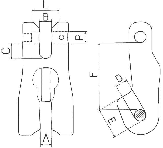 FS Hebetechnik Verkürzungsklaue mit Sicherung GK 10 Durchmesser 7 mm Tragfähigkeit 1900 kg Produktbild FS Hebetechnik Verkürzungsklaue mit Sicherung GK 10 Durchmesser 7 mm Tragfähigkeit 1900 kg bild 2