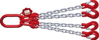 FS Hebetechnik Vierstrang Kettengehänge verzinkte Kette Tragfähigkeit 2240 kg 135 x 75 mm Produktbild FS Hebetechnik Vierstrang Kettengehänge verzinkte Kette Tragfähigkeit 2240 kg 135 x 75 mm