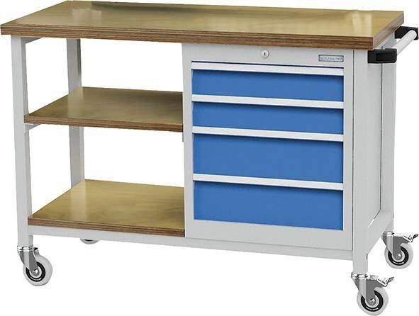 Bedrunka+Hirth Werkbank mobil Breite 1200mm Tiefe 540mm Produktbild Bedrunka+Hirth Werkbank mobil Breite 1200mm Tiefe 540mm