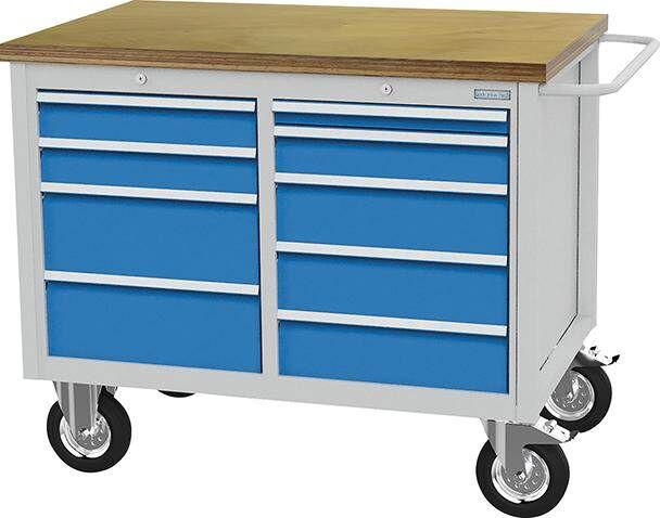 Bedrunka+Hirth Werkbank mobil Breite 1250mm Tiefe 750mm Höhe 995mm Produktbild Bedrunka+Hirth Werkbank mobil Breite 1250mm Tiefe 750mm Höhe 995mm