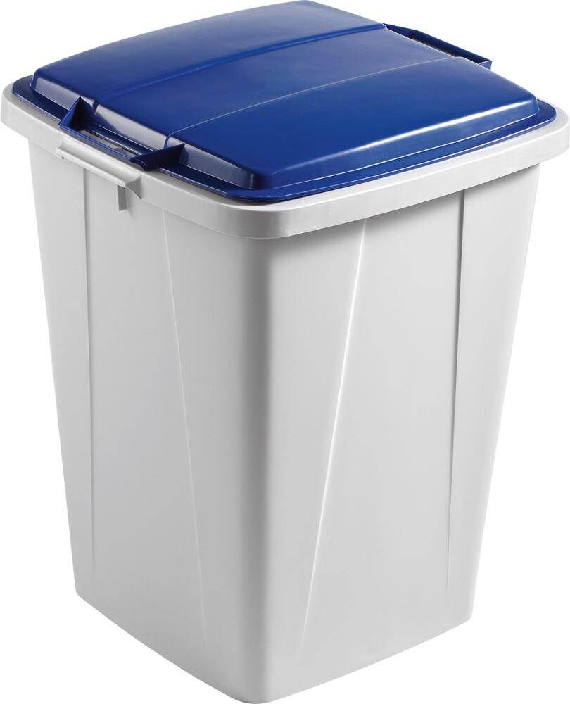 Durable Wertstoffsammler 90 Liter mit blauem Deckel Produktbild Durable Wertstoffsammler 90 Liter mit blauem Deckel