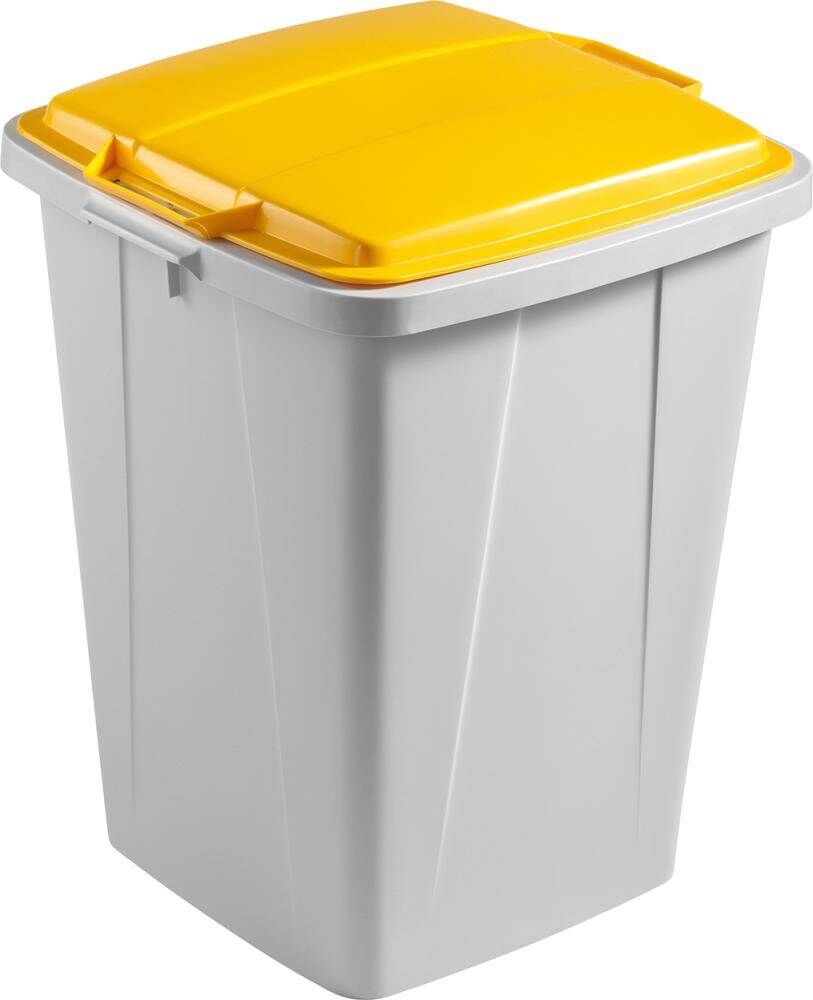 Durable Wertstoffsammler 90 Liter mit gelbem Deckel Produktbild Durable Wertstoffsammler 90 Liter mit gelbem Deckel