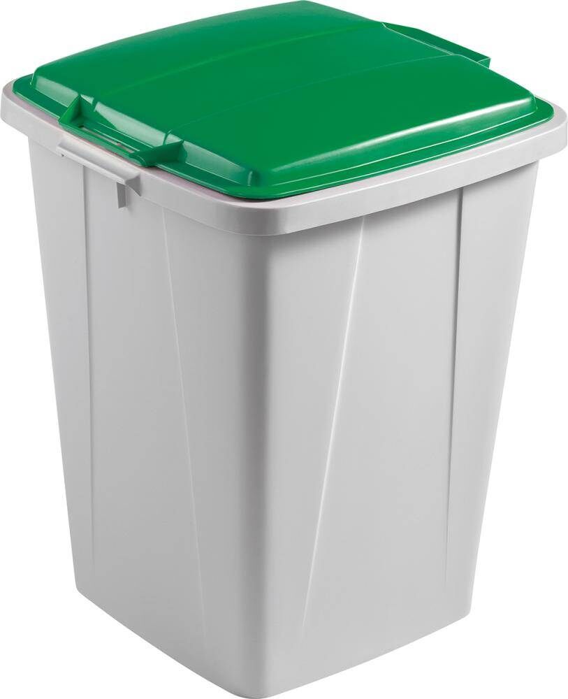 Durable Wertstoffsammler 90 Liter mit grünem Deckel Produktbild Durable Wertstoffsammler 90 Liter mit grünem Deckel