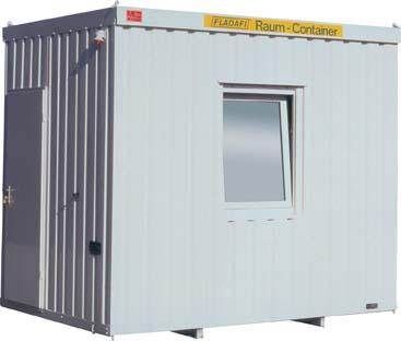 Säbu Wohncontainer grau 3000 x 2500 x 2800 mm mit Fenster Produktbild Säbu Wohncontainer grau 3000 x 2500 x 2800 mm mit Fenster
