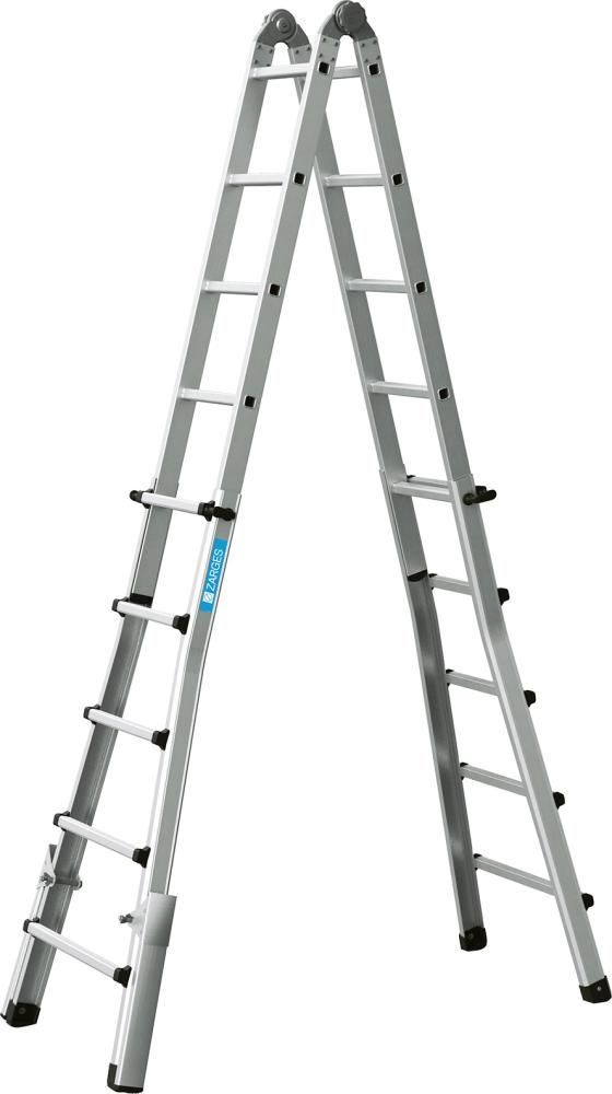 Zarges Teleskopleiter Variotec V 4 teilig 4 x 5 Sprossen Produktbild Zarges Teleskopleiter Variotec V 4 teilig 4 x 5 Sprossen