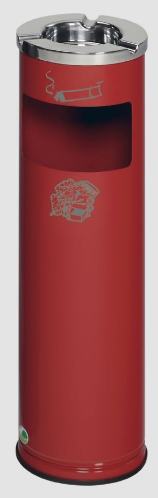 Var Abfallsammler 11,2 Liter Ascher D 20 rot 0,2 Liter Produktbild Var Abfallsammler 11,2 Liter Ascher D 20 rot 0,2 Liter