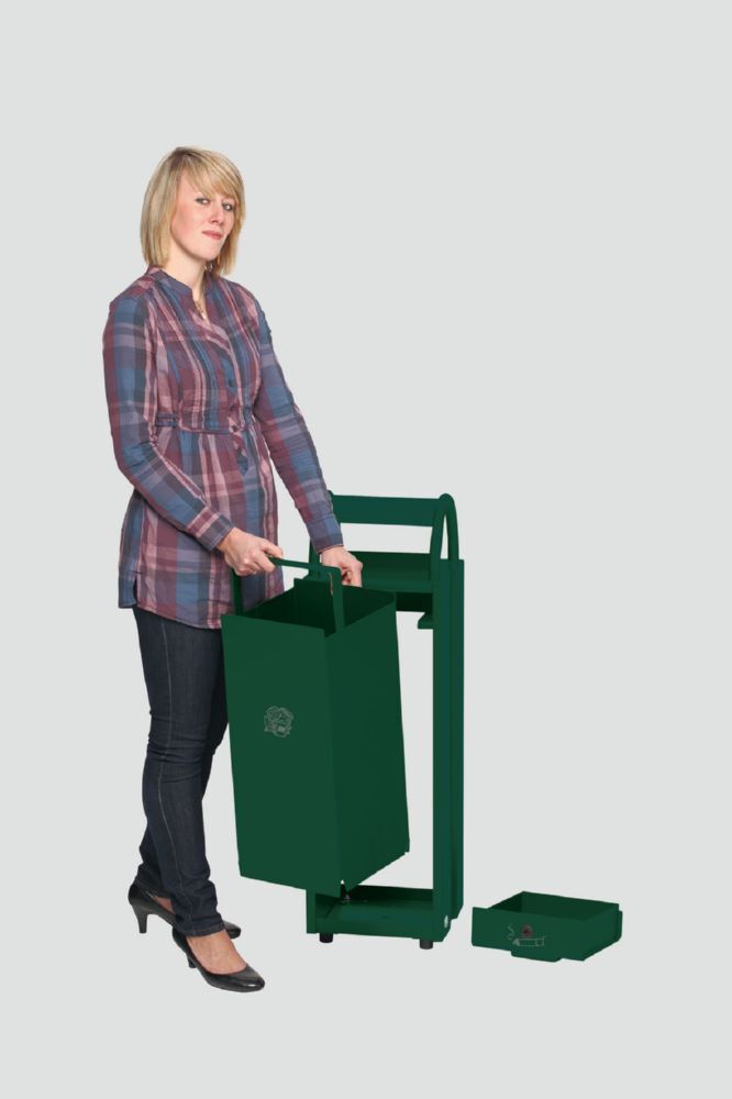 Var Abfallbehälter mit Ascher B 30 Produktbild Var Abfallbehälter mit Ascher B 30 bild 2