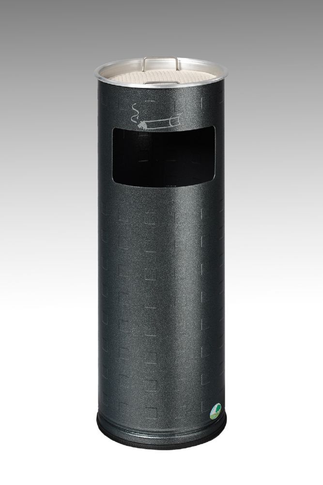 Var Abfallsammler Ascher H 66 Alu antiksilber 16,7 Liter Produktbild Var Abfallsammler Ascher H 66 Alu antiksilber 16,7 Liter