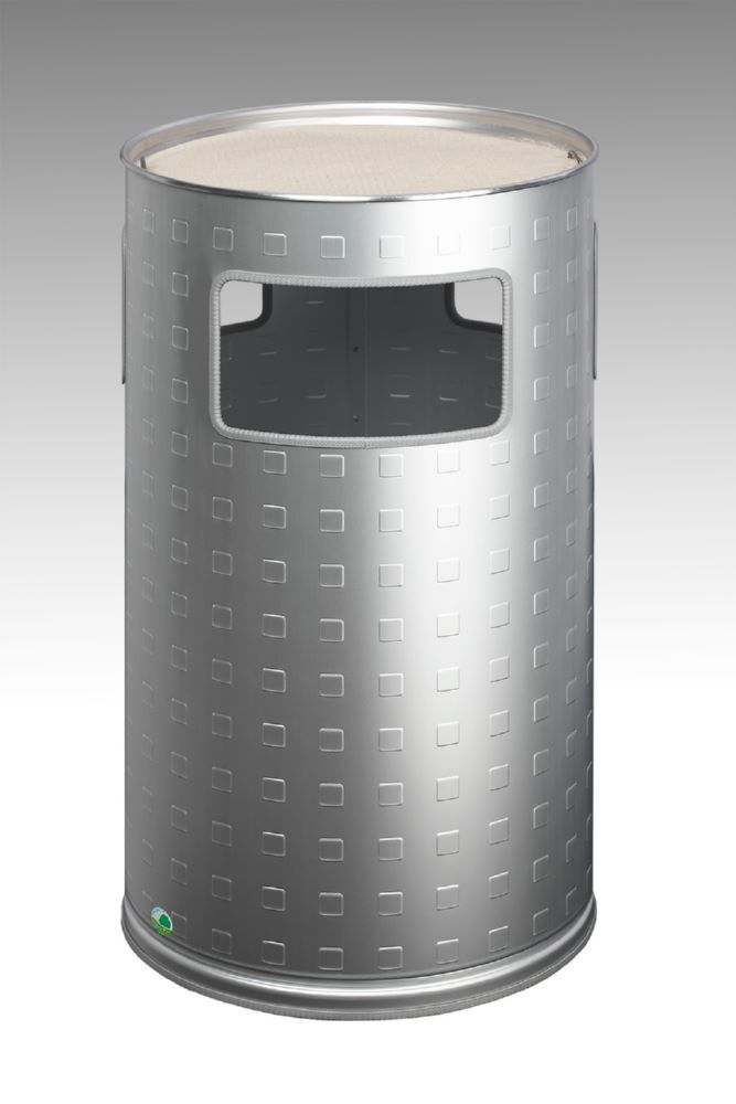 Var Abfallsammler Ascher H 75 Alu eloxiert 69,2 Liter Produktbild Var Abfallsammler Ascher H 75 Alu eloxiert 69,2 Liter