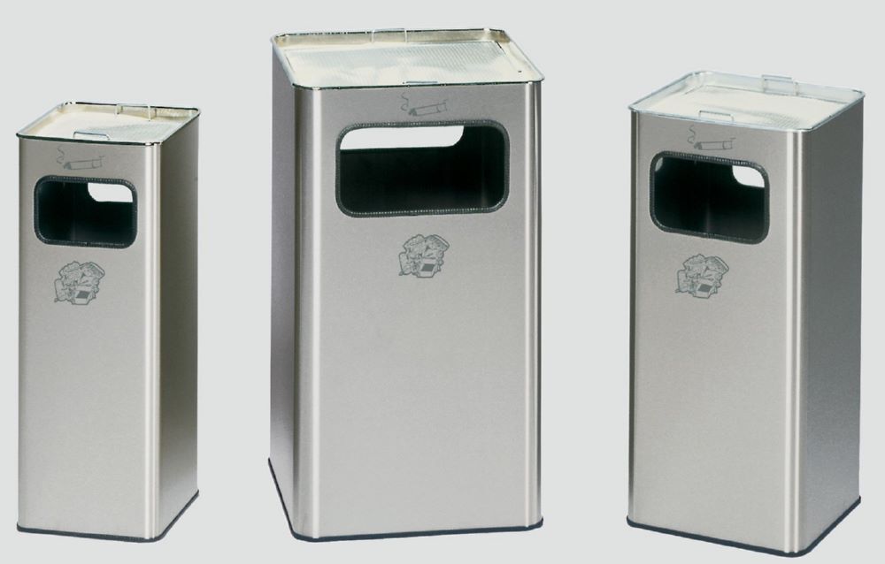 Var Abfallsammler Ascher B 33 R Edelstahl 53 Liter Produktbild Var Abfallsammler Ascher B 33 R Edelstahl 53 Liter bild 3