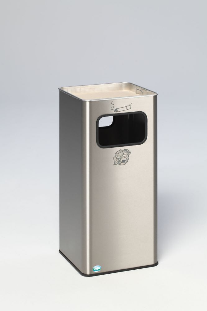 Var Abfallsammler Ascher B 33 R Edelstahl 53 Liter Produktbild Var Abfallsammler Ascher B 33 R Edelstahl 53 Liter