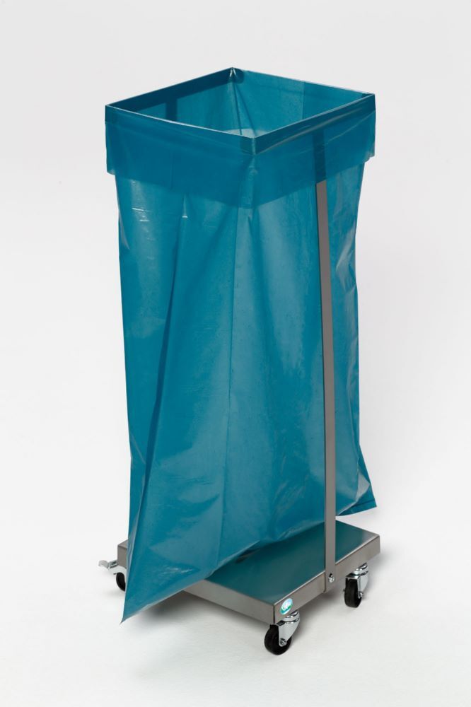 Var Abfallsammler Typ SHR 120 Edelstahl fahrbar für 120 Liter Säcke Produktbild Var Abfallsammler Typ SHR 120 Edelstahl fahrbar für 120 Liter Säcke bild 3