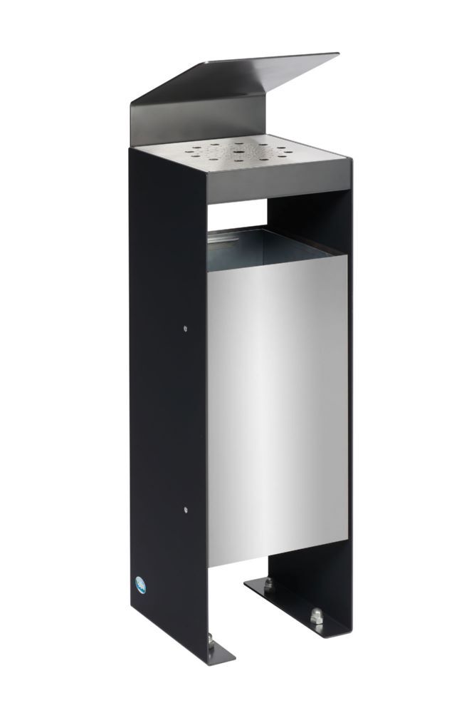 Var Abfallsammler Ascher Q 25 mit Dach 920 x 250 x 250 mm Produktbild Var Abfallsammler Ascher Q 25 mit Dach 920 x 250 x 250 mm