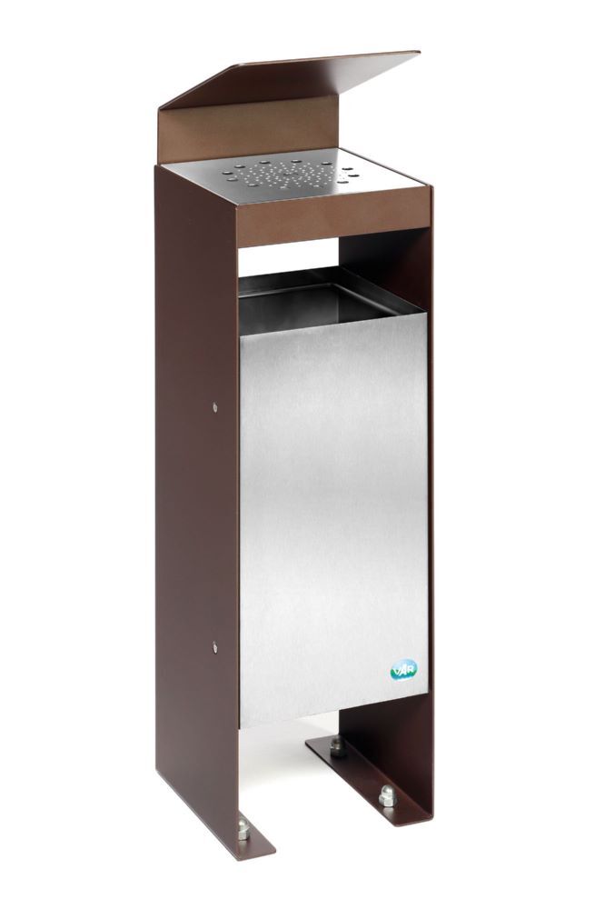 Var Abfallsammler Ascher Q25 verzinkt mit Dach 920 x 250 x 250 mm Produktbild Var Abfallsammler Ascher Q25 verzinkt mit Dach 920 x 250 x 250 mm