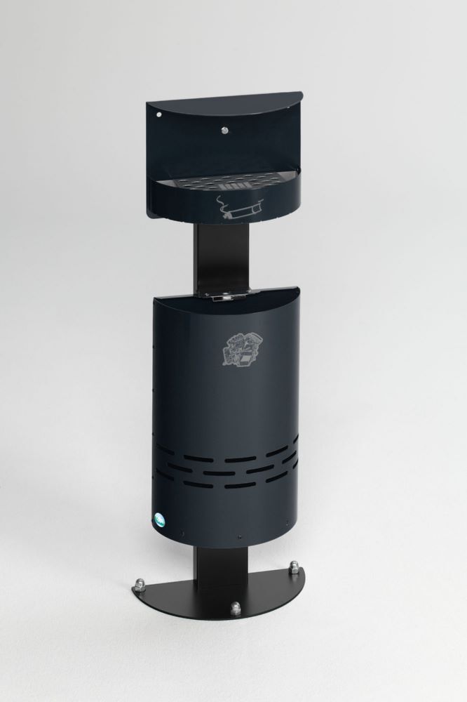 Var Ascher Abfall Kombination H 98 anthrazit 13 Liter Produktbild Var Ascher Abfall Kombination H 98 anthrazit 13 Liter