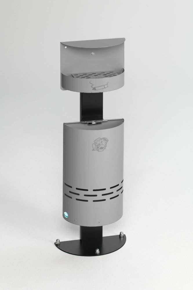 Var Ascher Abfall Kombination H 98 silber 13 Liter Produktbild Var Ascher Abfall Kombination H 98 silber 13 Liter