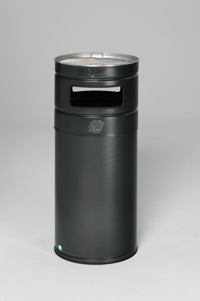 Var Ascher Abfallsammler H 100 antiksilber Produktbild Var Ascher Abfallsammler H 100 antiksilber