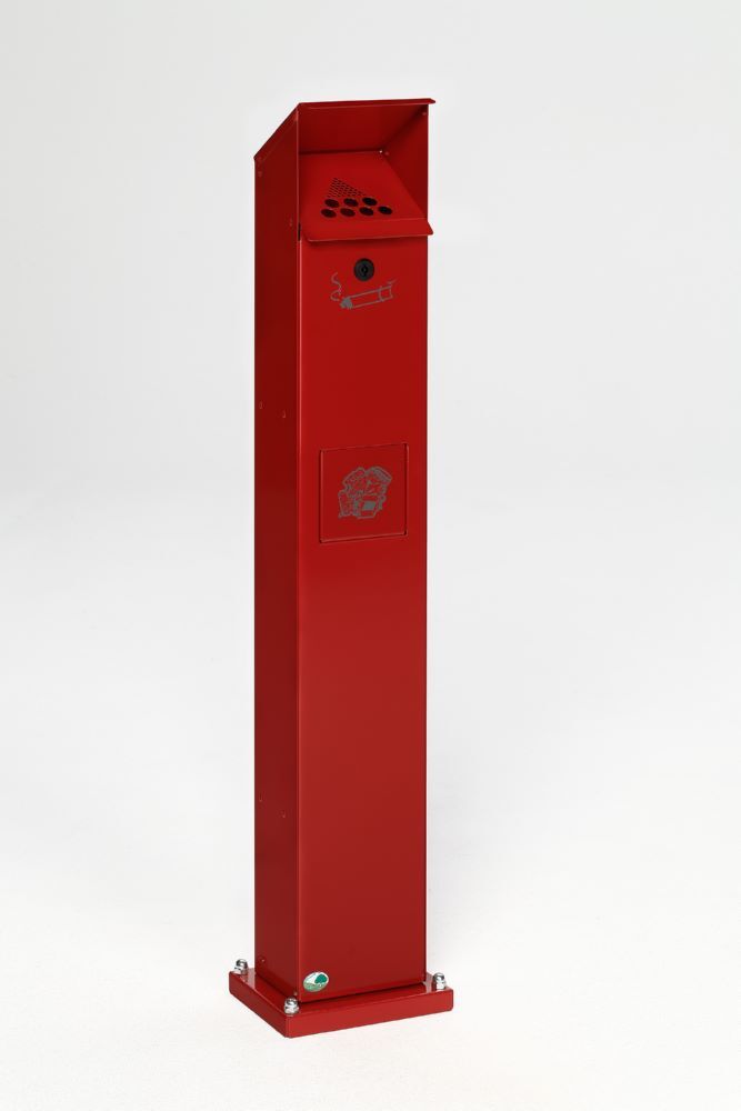 Var Ascher Abfallsammler Standsäule SG 115 Höhe 1142 x Breite 235 mm Produktbild Var Ascher Abfallsammler Standsäule SG 115 Höhe 1142 x Breite 235 mm