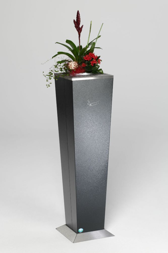 Var Ascher H 110 mit Aschereinsatz Einsatz für Pflanzen antik-silber Produktbild Var Ascher H 110 mit Aschereinsatz Einsatz für Pflanzen antik-silber