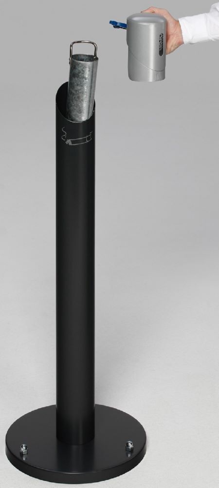 Var Ascher Standsäule SG 105 R anthrazit silber Produktbild Var Ascher Standsäule SG 105 R anthrazit silber bild 3