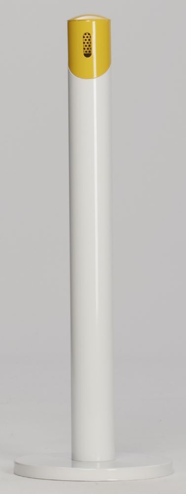 Var Ascher Standsäule SG 105 Rweiß gelb Produktbild Var Ascher Standsäule SG 105 Rweiß gelb