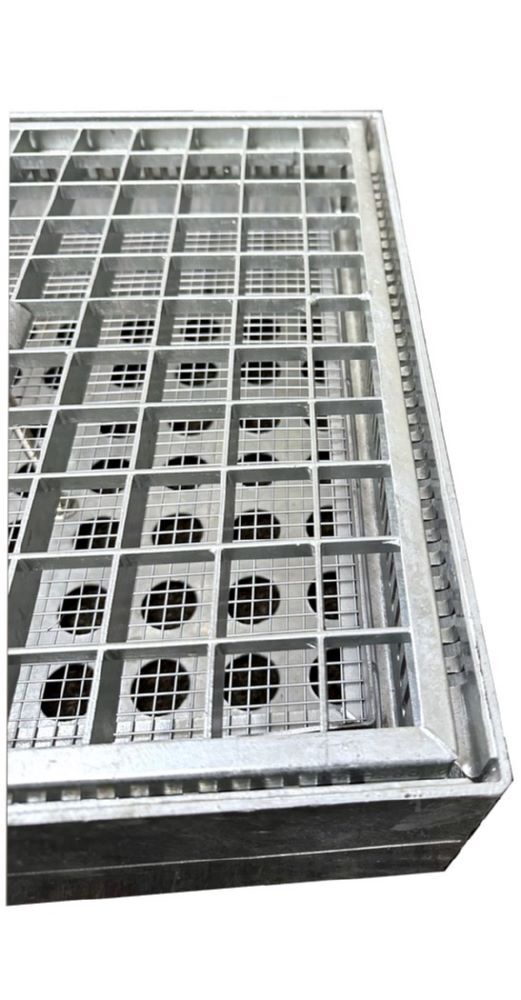 VAR Bodenascher für Außenbereich verzinkt 400 x 400 x 150 mm Produktbild VAR Bodenascher für Außenbereich verzinkt 400 x 400 x 150 mm