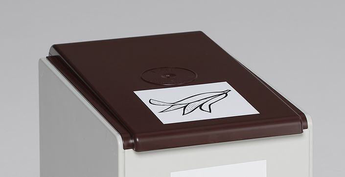 Var Deckel für Kunststoffcontainer 40 Liter braun Produktbild Var Deckel für Kunststoffcontainer 40 Liter braun bild 2