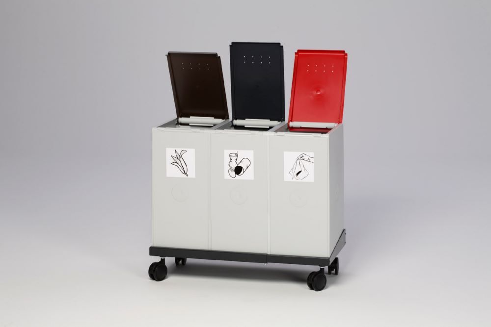 Var Deckel für Kunststoffcontainer 40 Liter braun Produktbild Var Deckel für Kunststoffcontainer 40 Liter braun bild 4