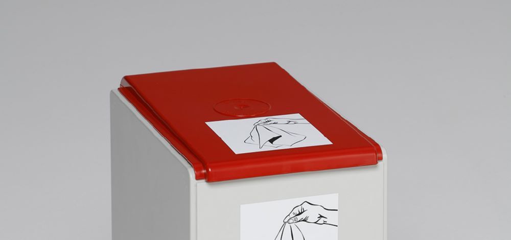 Var Deckel für Kunststoffcontainer 40 Liter rot Produktbild Var Deckel für Kunststoffcontainer 40 Liter rot bild 2