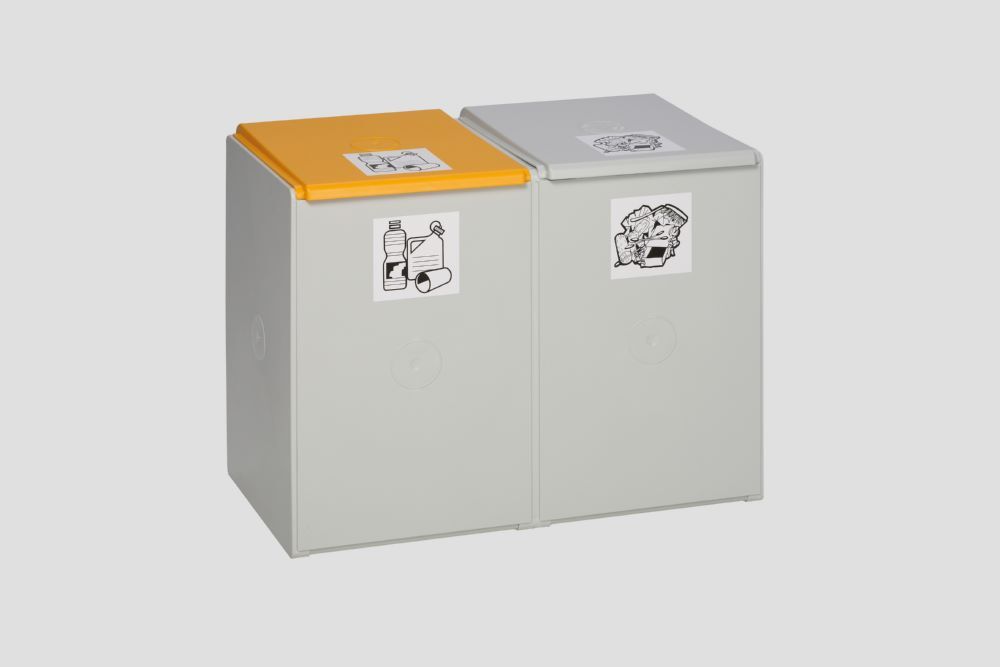 Var Deckel für Kunststoffcontainer 60 Liter Farbe lichtgrau Produktbild Var Deckel für Kunststoffcontainer 60 Liter Farbe lichtgrau bild 4